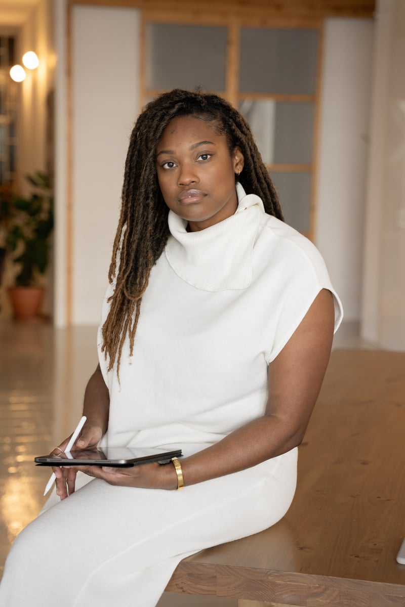 Elegant Office Portrait of Elegant Business Woman